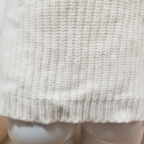 J.Crew sweater Small Lambswool Pointelle pullover knit side split 100% wool - Picture 11 of 16
